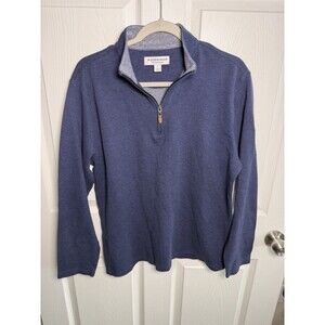 Mizzen And Main Performance Menswear Blue Quarter Zip Size L Mens